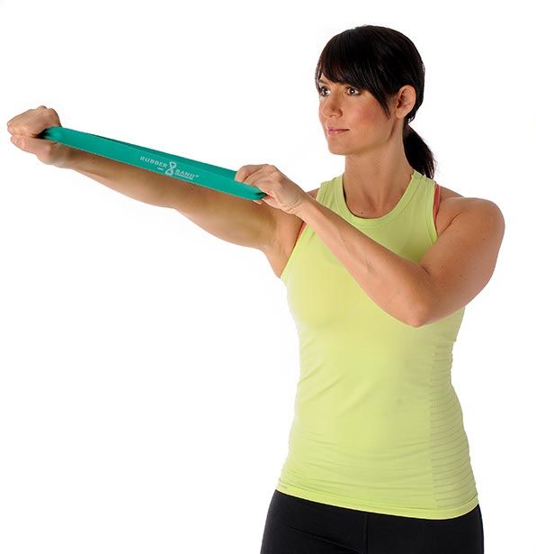 Expander 29х2.9 cm Dittmann RubberBand green, strong (1917)