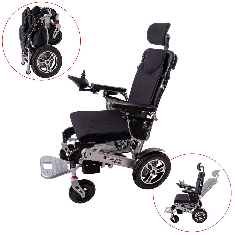 Scaunul cu rotile electric 25933 inSPORTline Hawkie Evo with Adjustable Backrest 700w