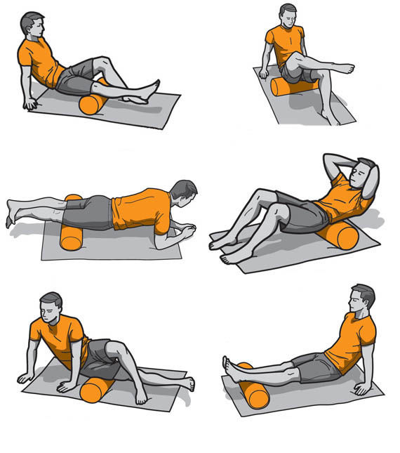 Rol yoga pilates 45х14 cm PVC (3233)