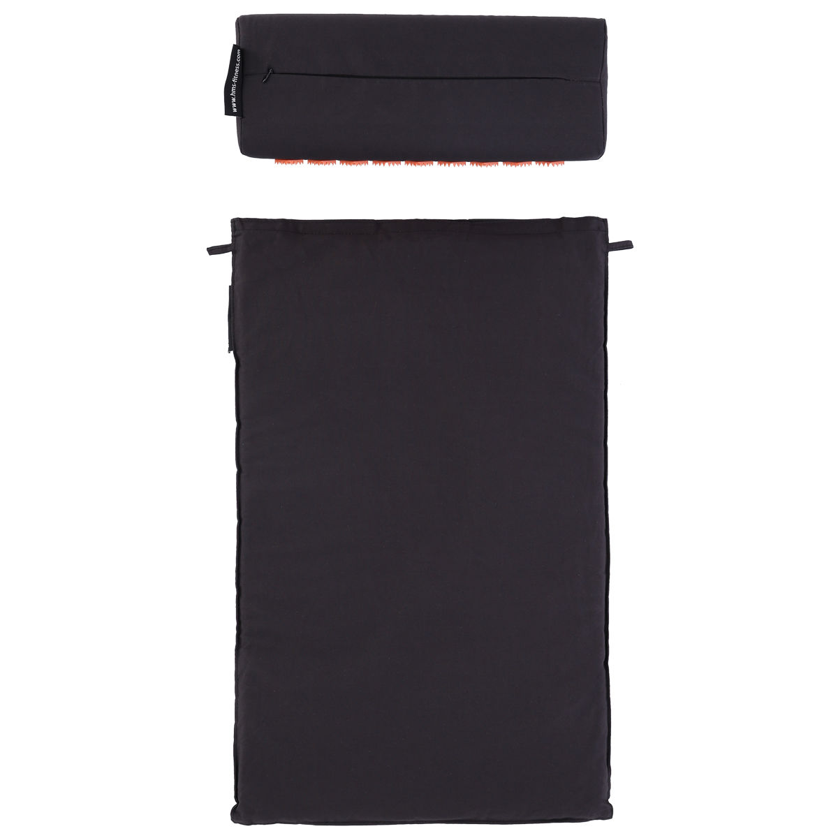 Set acupunctura (saltea + perna) 65x42 cm HMS Premium AKM01 17-44-300 black-orange (4141)