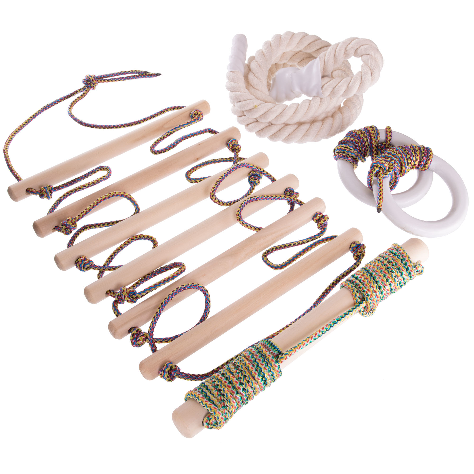 Set spalier (cercuri 2 buc., scara 1 buc., franghie 1 buc.) L-0505 / 0506 (5836)