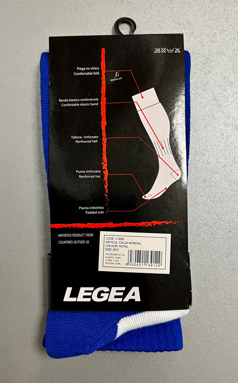 Ghetre fotbal m.38-41 Legea 2 blue (8105)