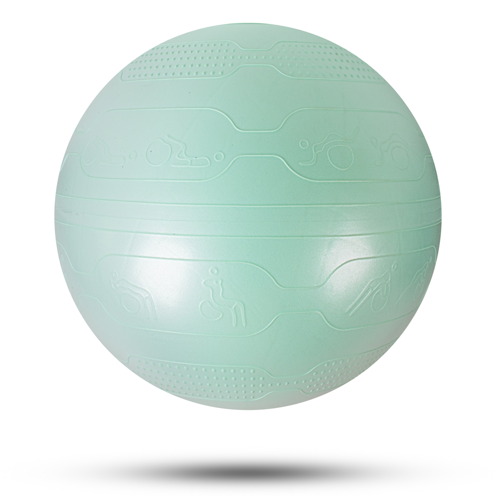 Мяч гимнастический с насосом / Фитбол d=75 см inSPORTline Stretch Ball 29182-2 mint (13007)
