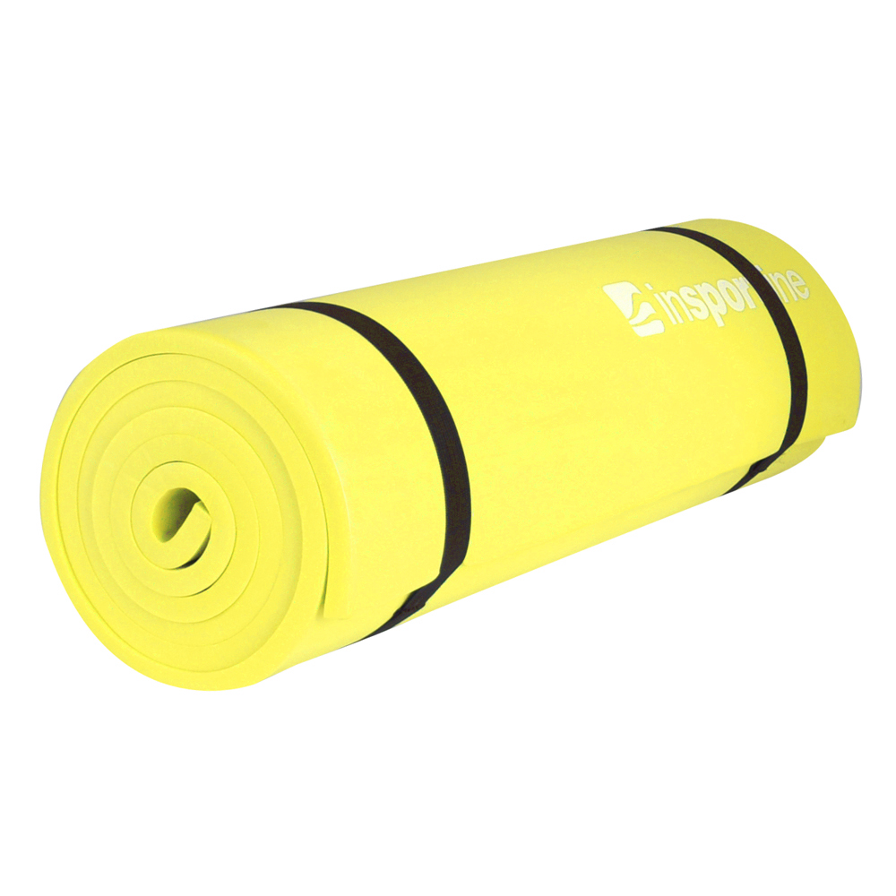 Covoras fitness 180x50x1 cm inSPORTline 2388-4 yellow (13024)