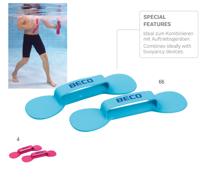 Gantere pentru aqua aerobica (pereche) Beco 96044 Beflex (809)