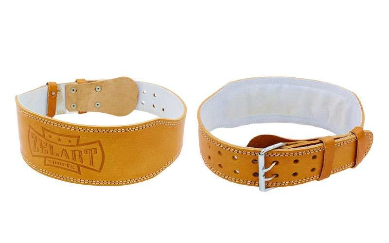 Пояс атлетический кожаный Zelart ZB-01016/ XXL (791)