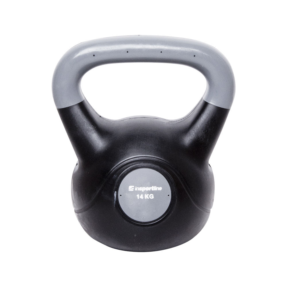 Gantera 14 kg ciment/vinil Vin-Bell inSPORTline 10741 black-grey (3337)