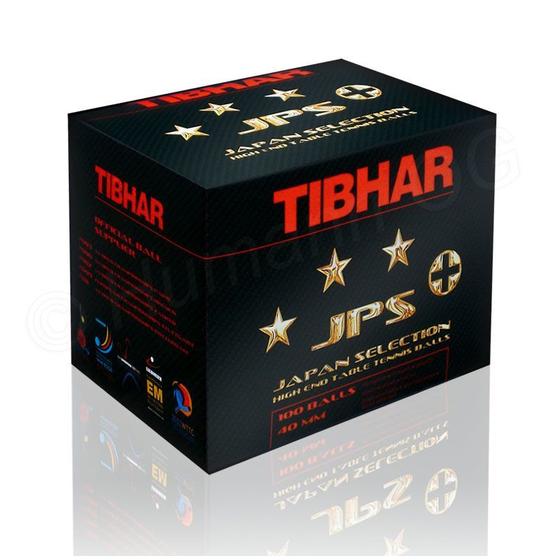 Minge tenis de masa Tibhar 3*** JPS+, 40 mm, white (940)