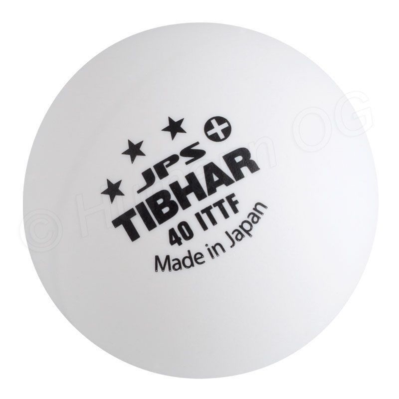 Minge tenis de masa Tibhar 3*** JPS+, 40 mm, white (940)