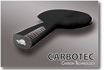 Paleta tenis de masa cu husa Donic CarboTec 7000 / 758216, 2.3 mm (4682)