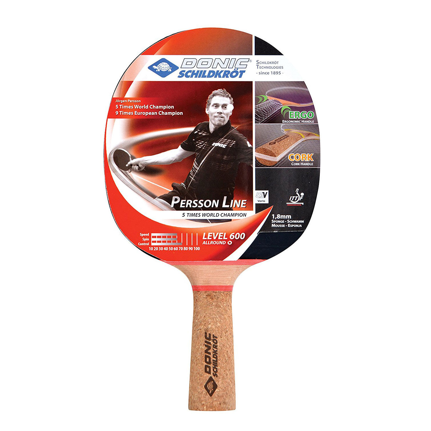 Paleta tenis de masa Donic Persson 600 / 728461, 1.8 mm (3207)