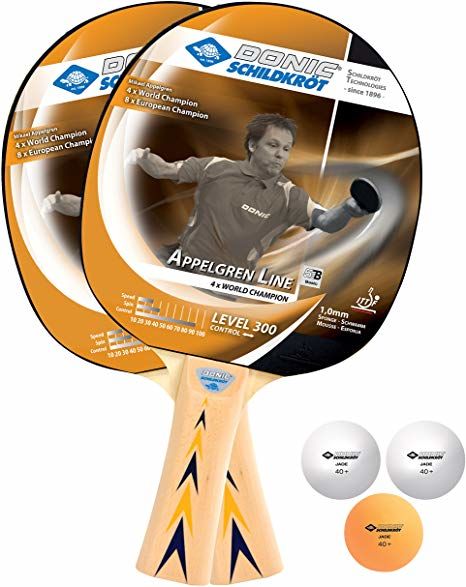 Set pt tenis masa (2 palete + 3 mingi) Donic Level 300, ITTF (3218)