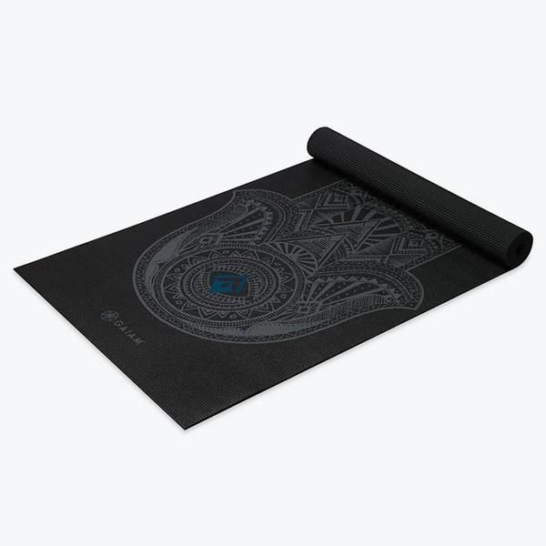Saltea yoga 173x61x0.4 cm PVC Gaiam Grey Hamsa 61971 (5811)