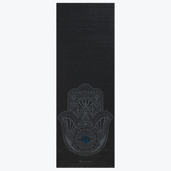 Saltea yoga 173x61x0.4 cm PVC Gaiam Grey Hamsa 61971 (5811)
