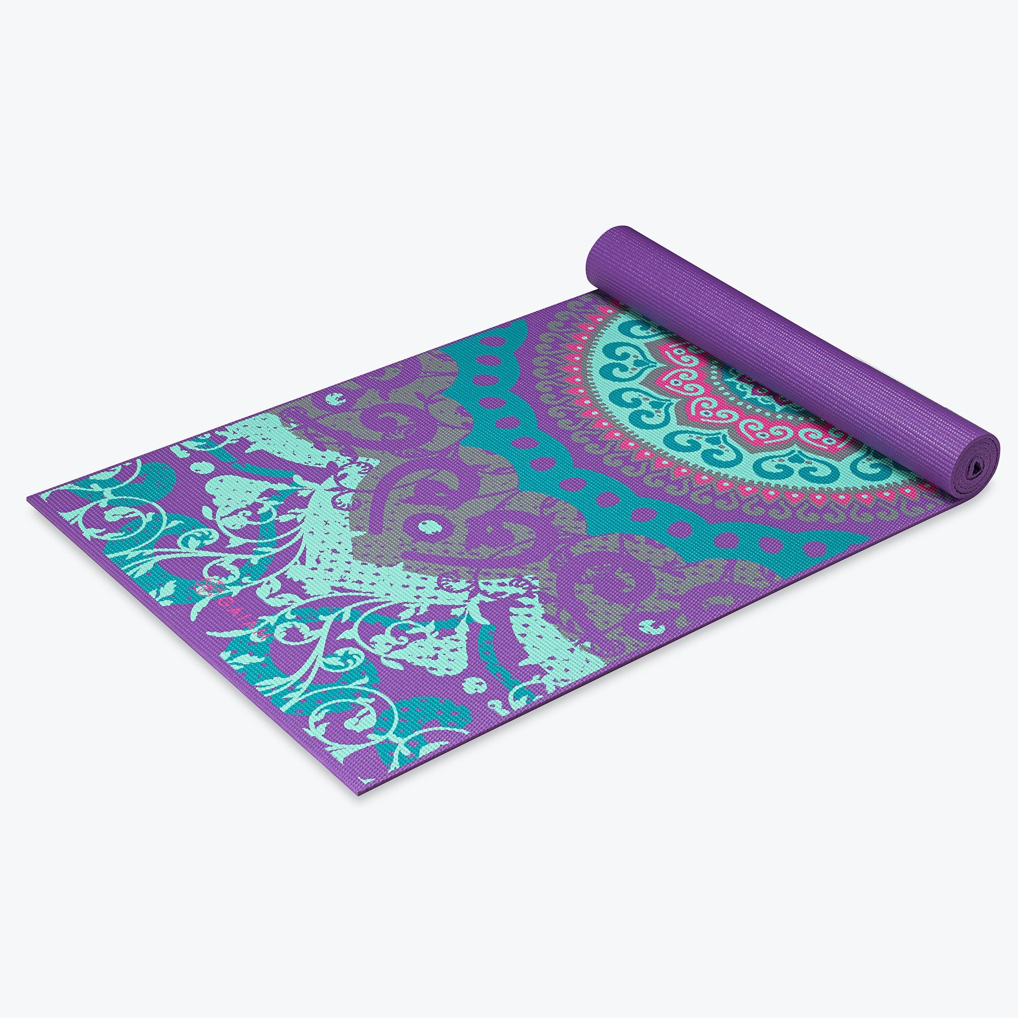 Saltea yoga 173x61x0.4 cm PVC Gaiam Moroccan Garden 62612 (5819)