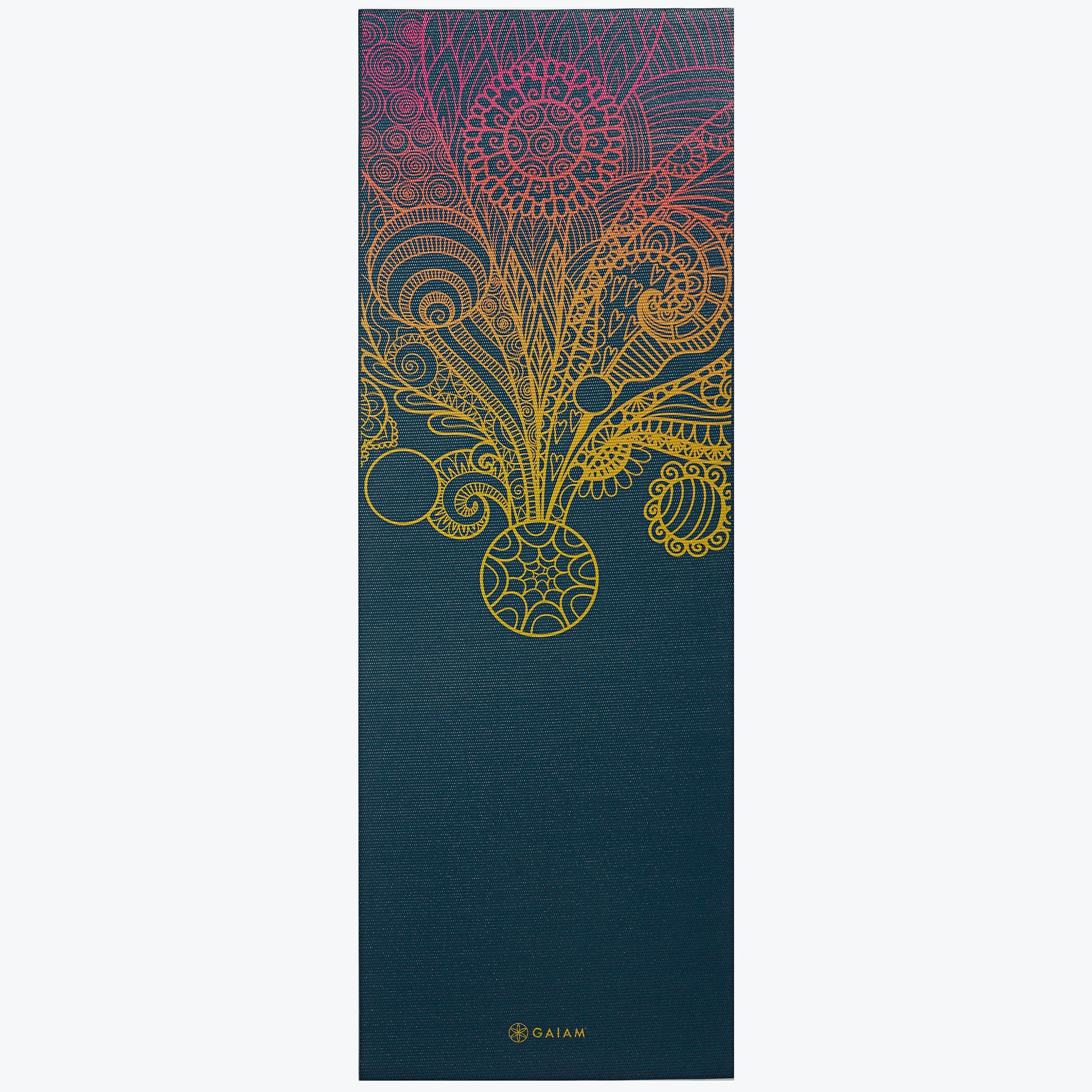 Saltea yoga 173x61x0.4 cm PVC Gaiam Vivid Zest 63414 (5822)