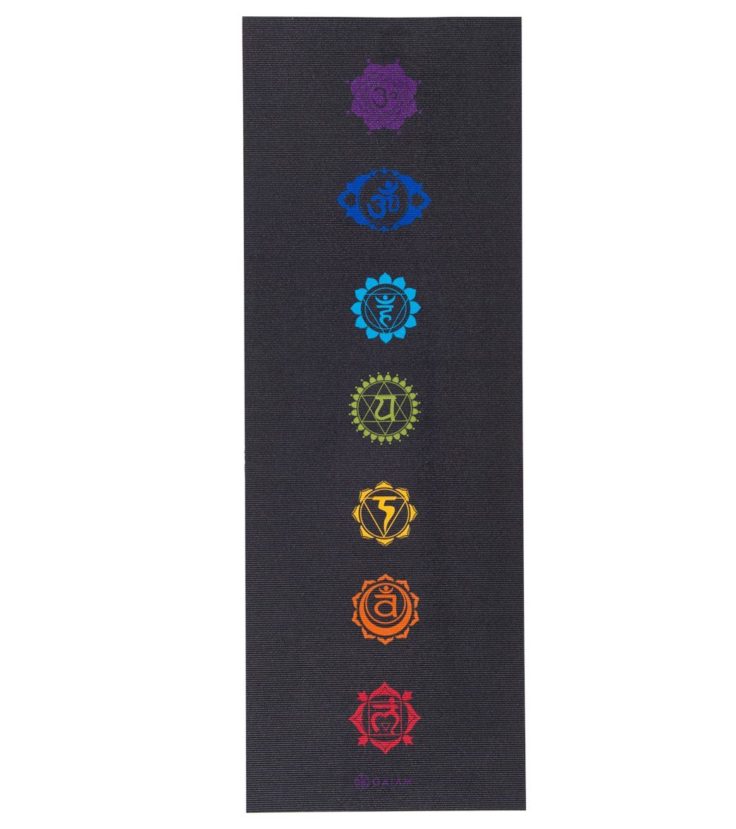 Saltea yoga 173x61x0.6 cm PVC Gaiam Black Chakra 62610 (5818)