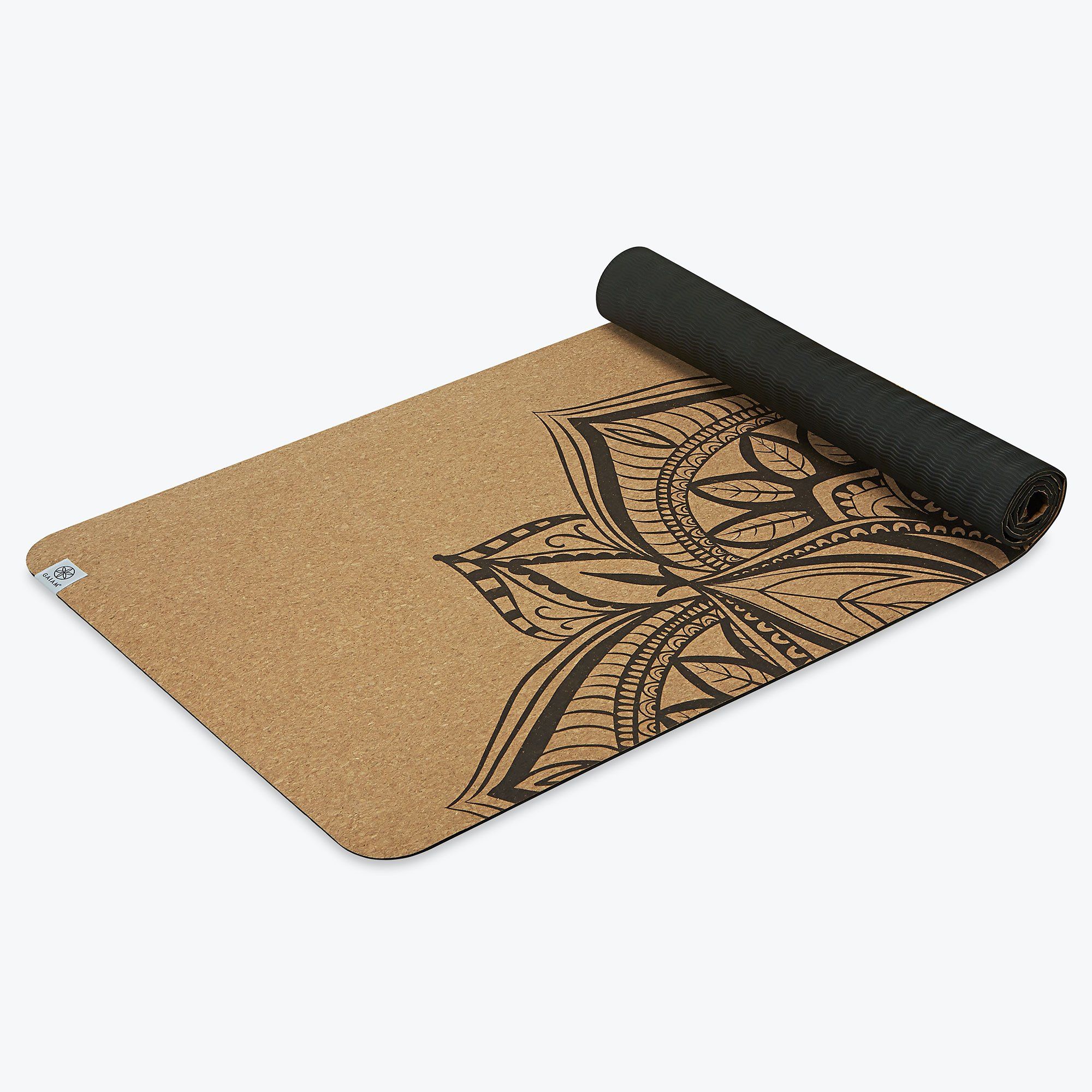 Saltea yoga din pluta 173x61x0.5 cm TPE Gaiam Printed Cork Mandala 63495 (5826)