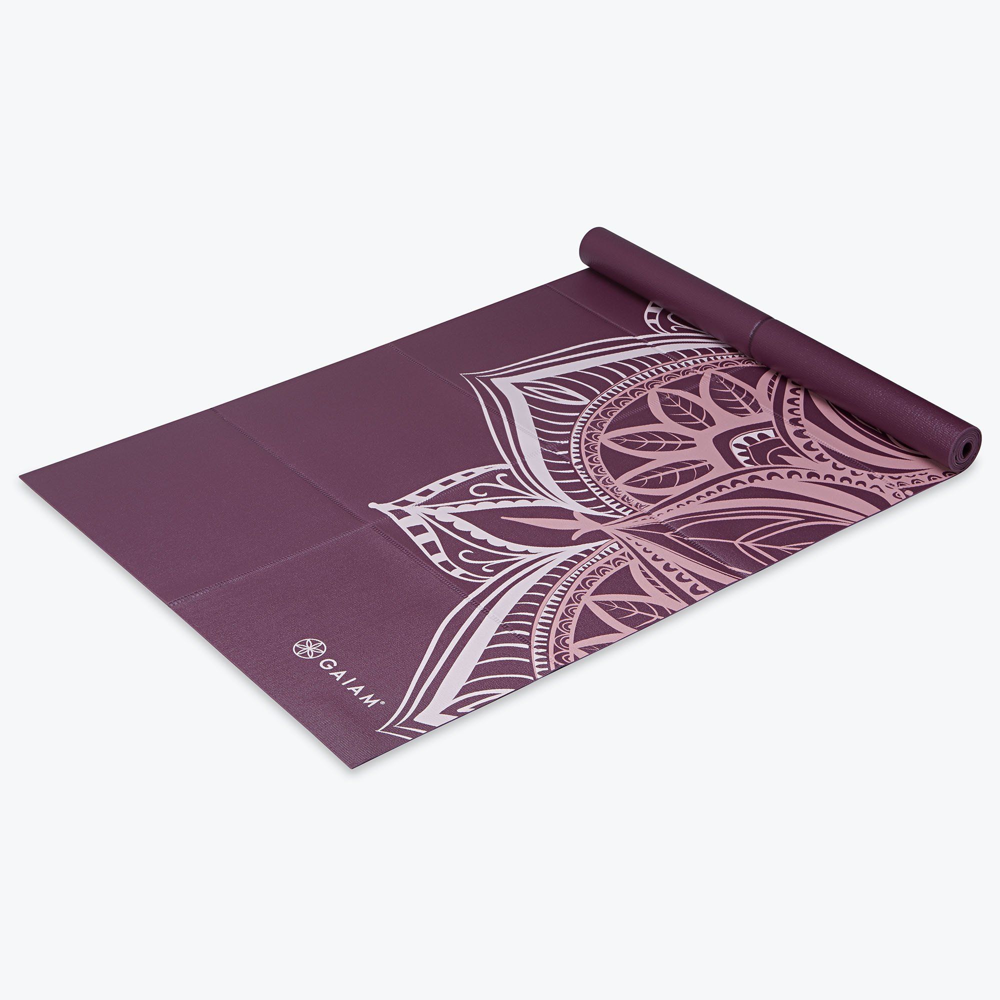 Saltea yoga pliabila 173x61x0.2 cm PVC Gaiam Foldable Cranberry Point 63640 (5827)