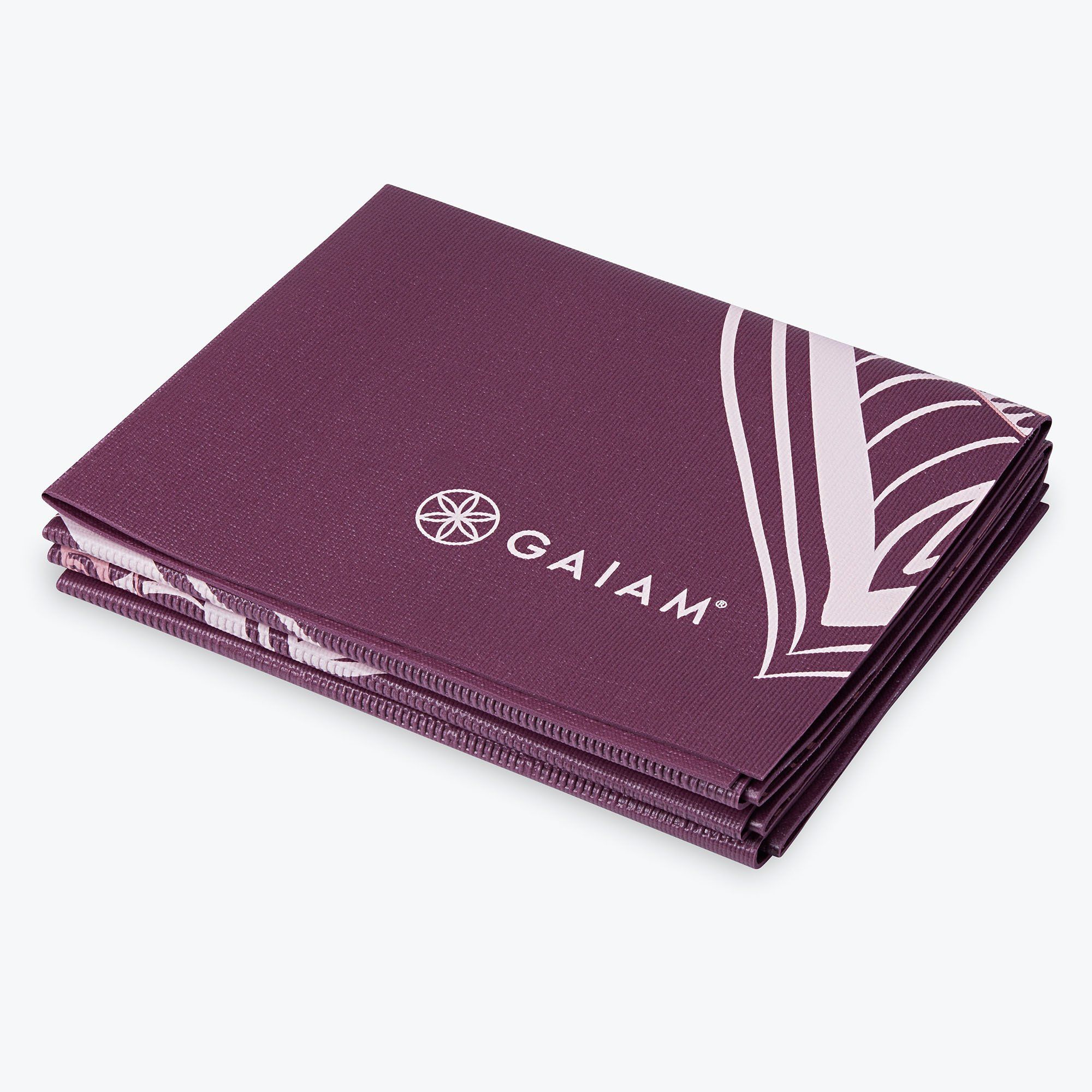 Saltea yoga pliabila 173x61x0.2 cm PVC Gaiam Foldable Cranberry Point 63640 (5827)
