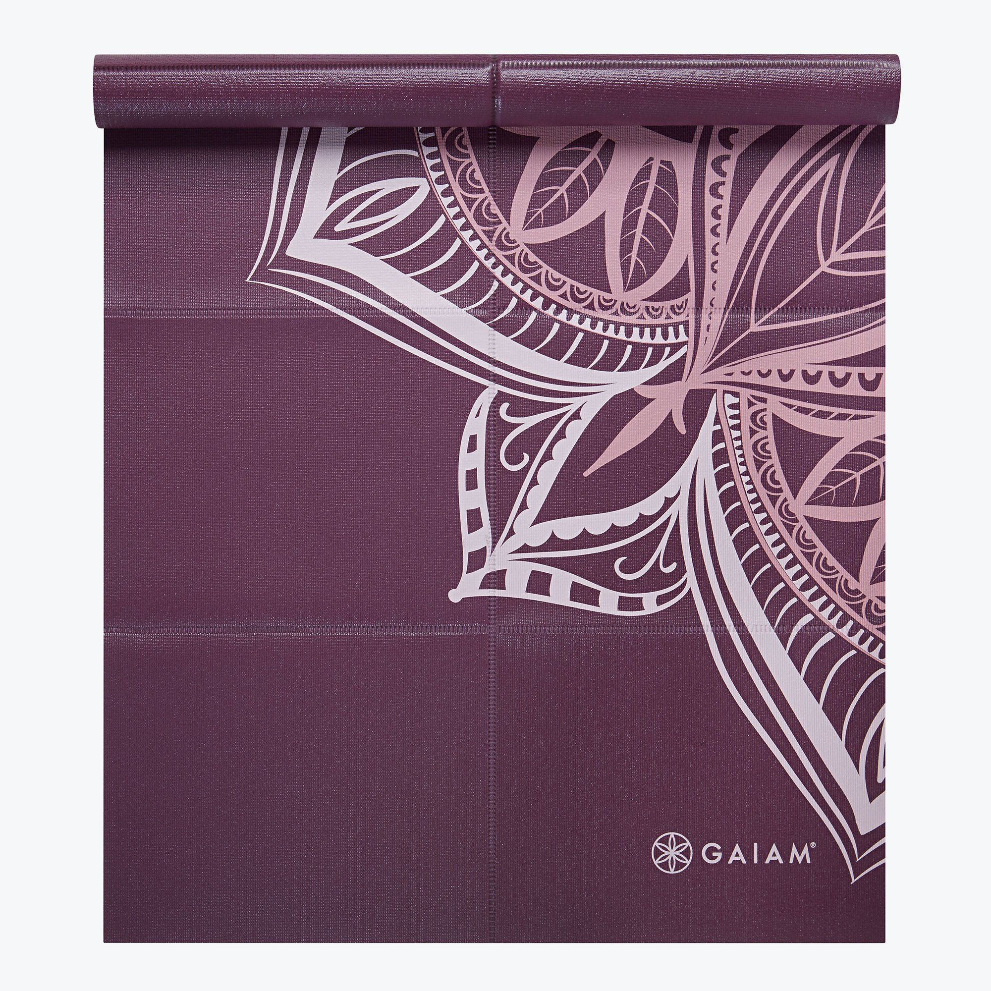 Saltea yoga pliabila 173x61x0.2 cm PVC Gaiam Foldable Cranberry Point 63640 (5827)