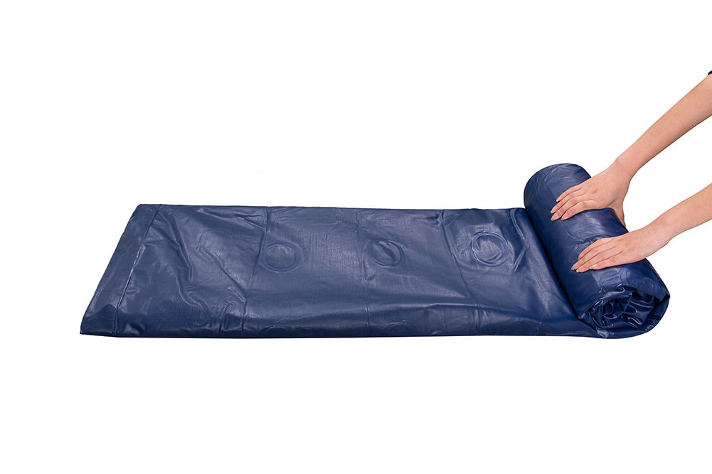 Saltea gonflabila KingCamp Twin Pumpair KM3606 blue/beige (991)