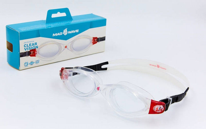 Ochelari inot MadWave Clear Vision CP Lens red (1552)