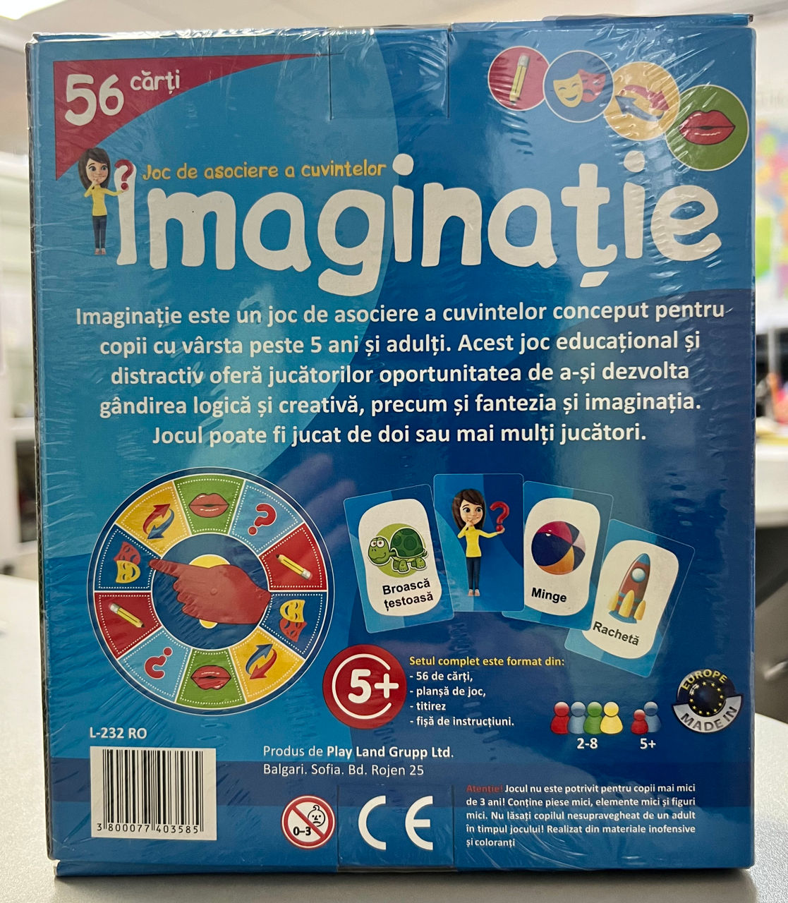 Joc de masa "Imaginatie. Joc de asociere a cuvintelor" (RO) 49757 (8076)