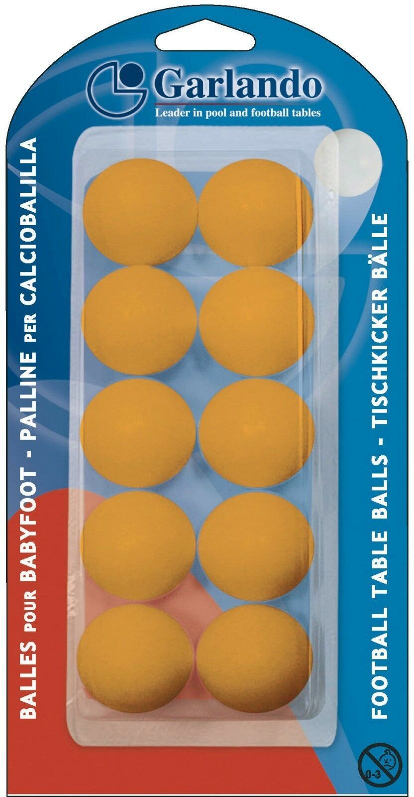 Set 10 mingi orange pt fotbal de masa BLI-10PA Garlando (3466)