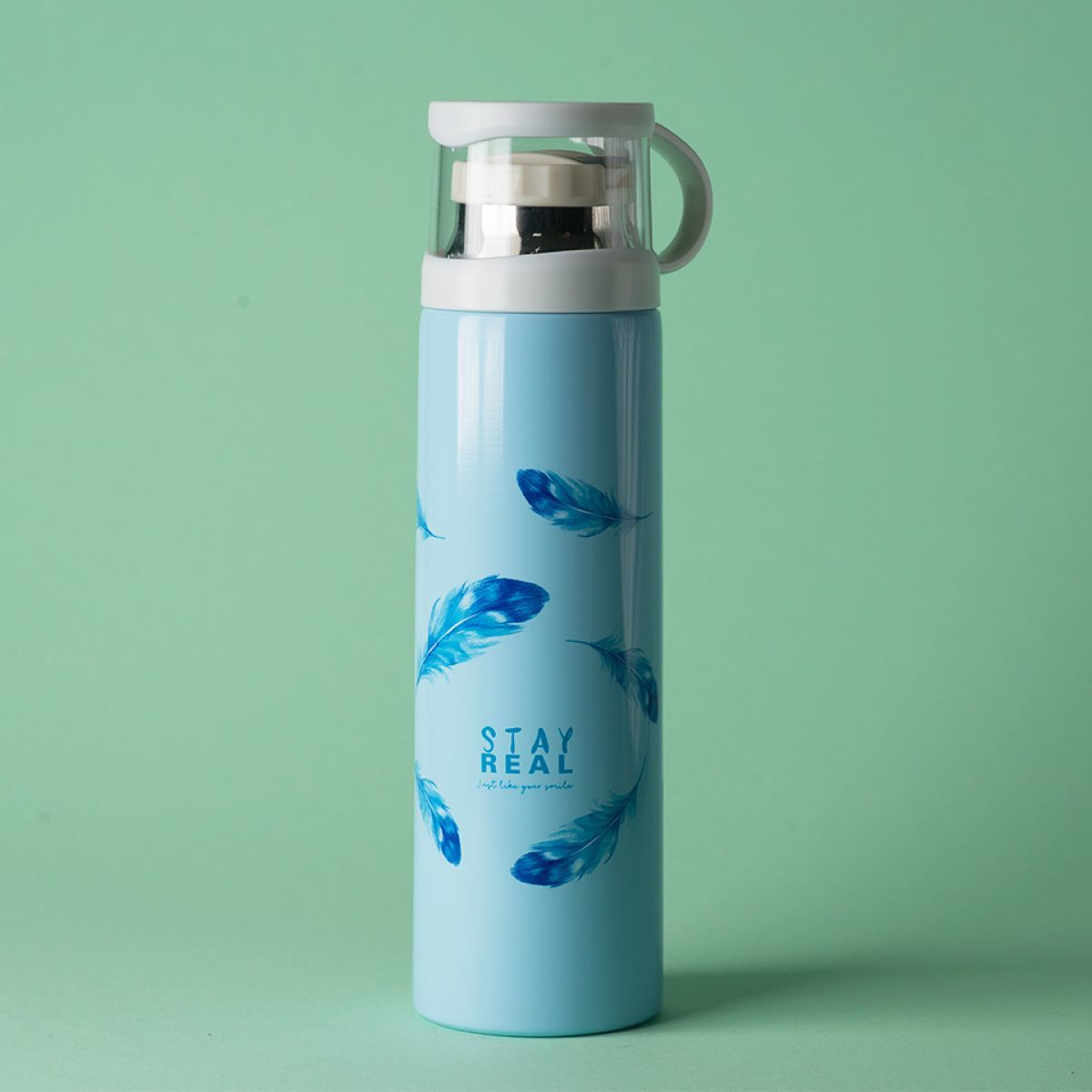 Sticla-termos cu cana 350 ml Leaves (4165)