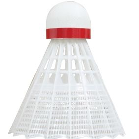 Fluturas badminton (nylon, pluta) Tech450 469082 white-red (4690)