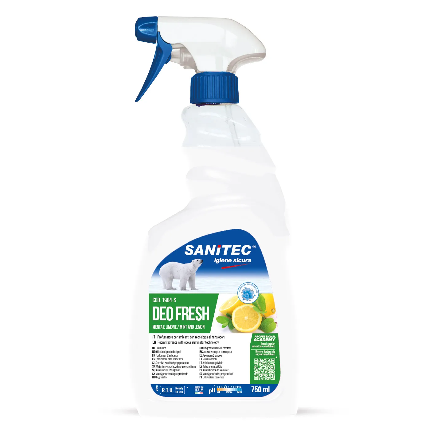 Deo Fresh Manta&Limone - Odorizant ambiental 750 ml - 1904