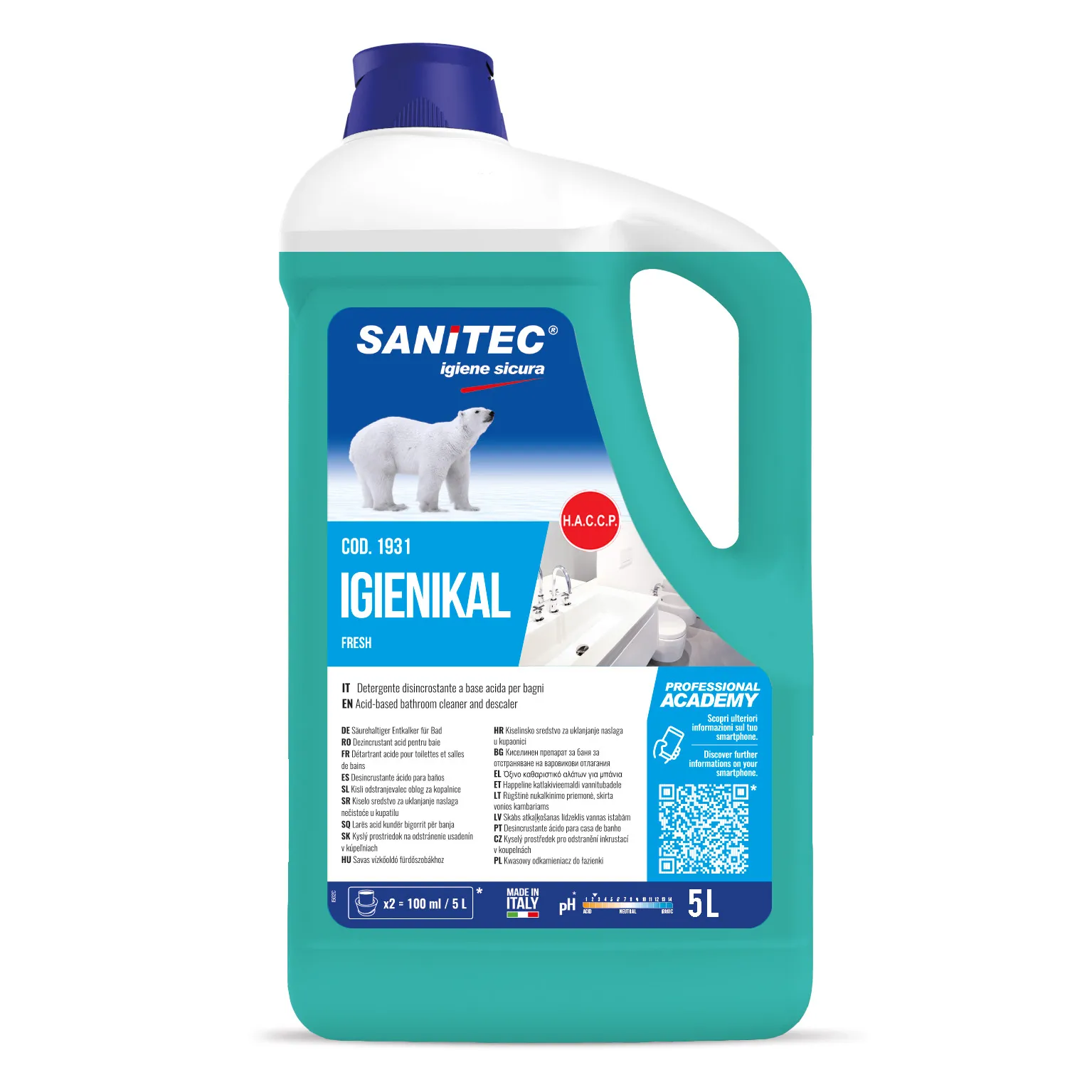 Igienical Bagno - Detergent pentru obiecte sanitare 5 L - 1931