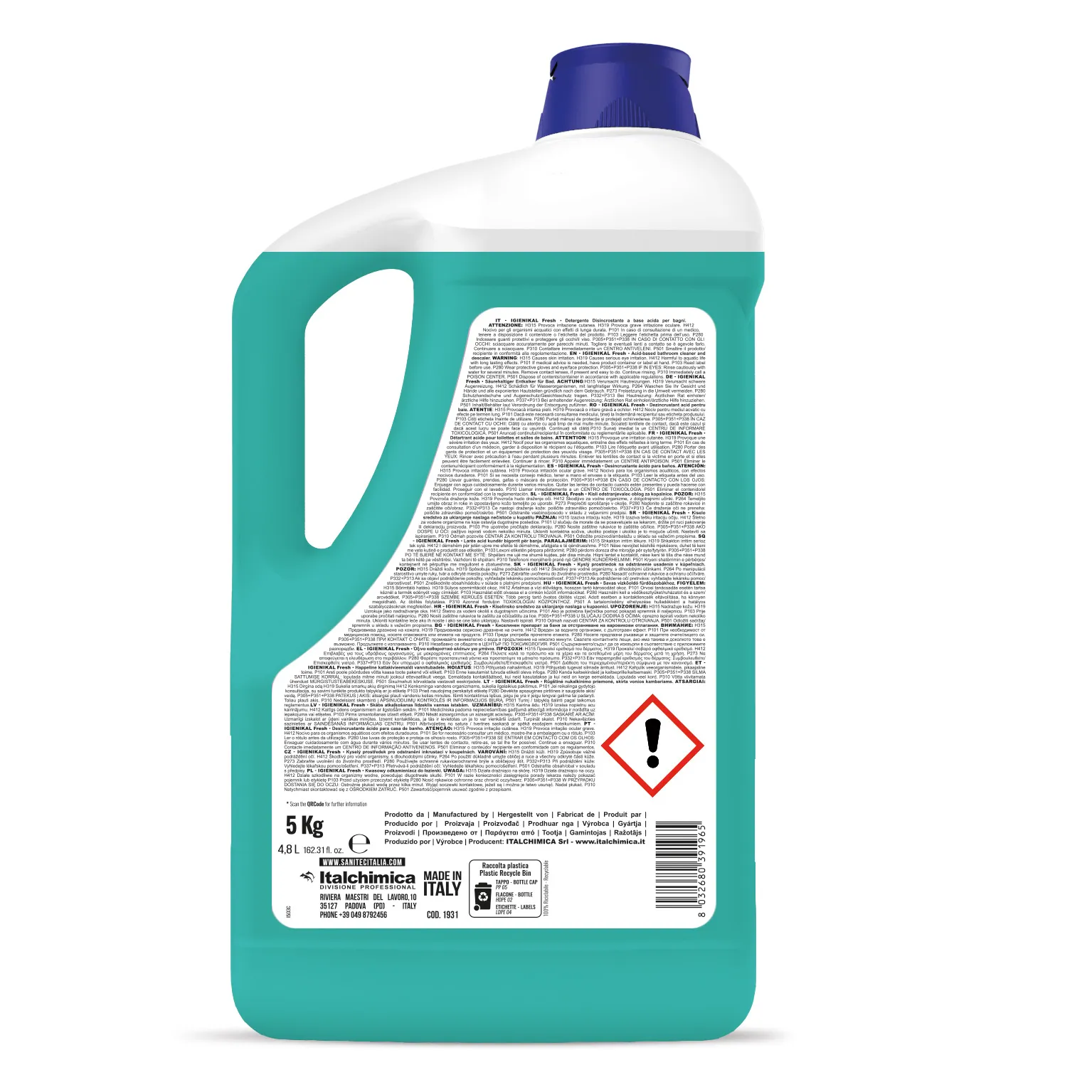 Igienical Bagno - Detergent pentru obiecte sanitare 5 L - 1931