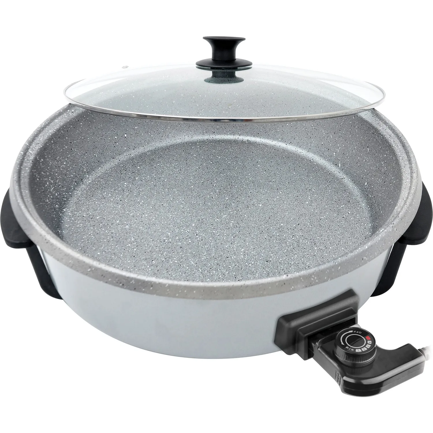 Tigaie electrică 40 cm/1200W Pizza mat. INOX