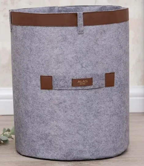 Coș cu curea din piele MEGA 33x25cm
