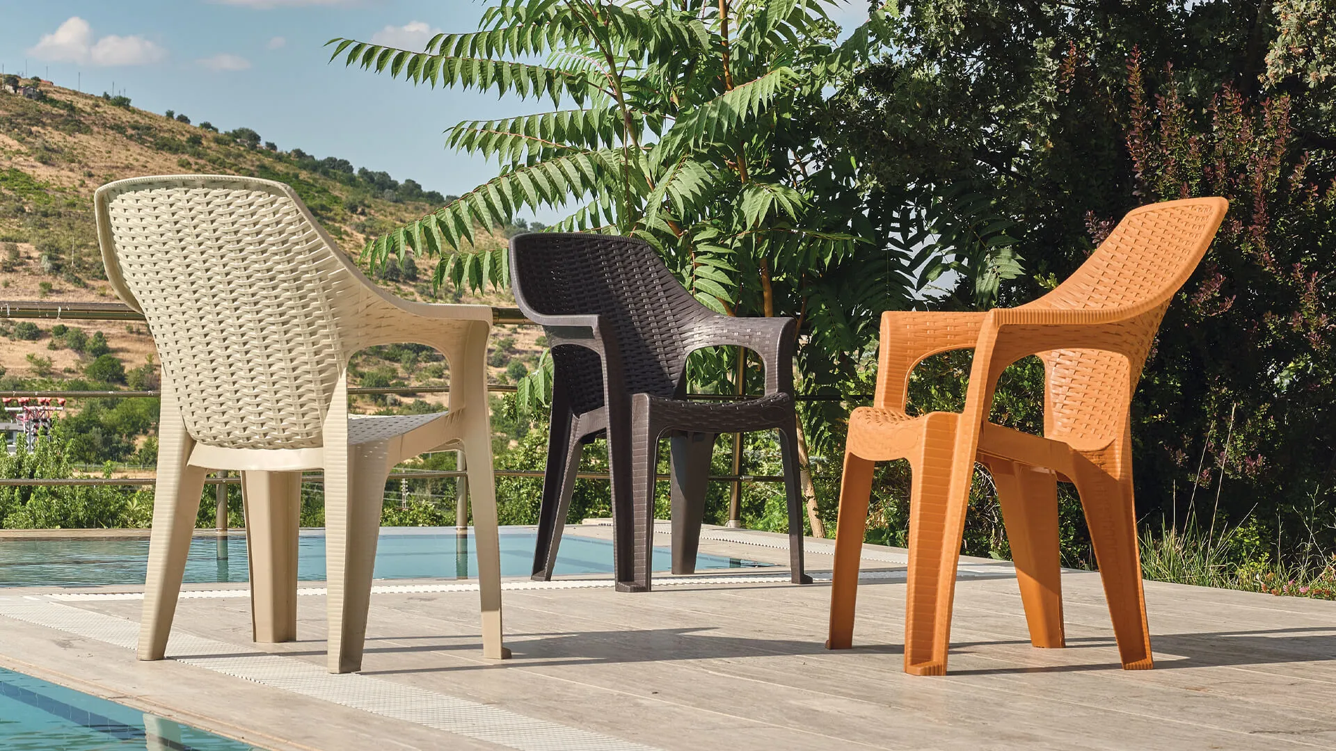 Scaun din plastic BABEL Cappuccino