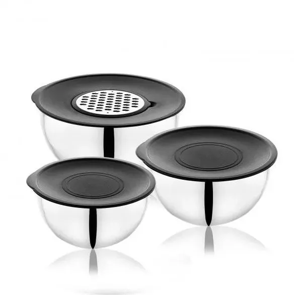 Set recipiente de oțel p/u depozitare 16,20,24 cm (containere)