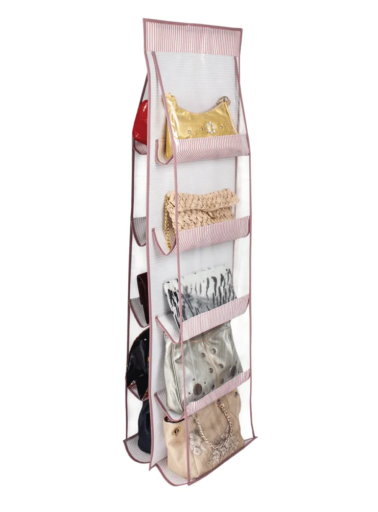 Organizator pentru genți cu 10 rafturi 37x125 cm