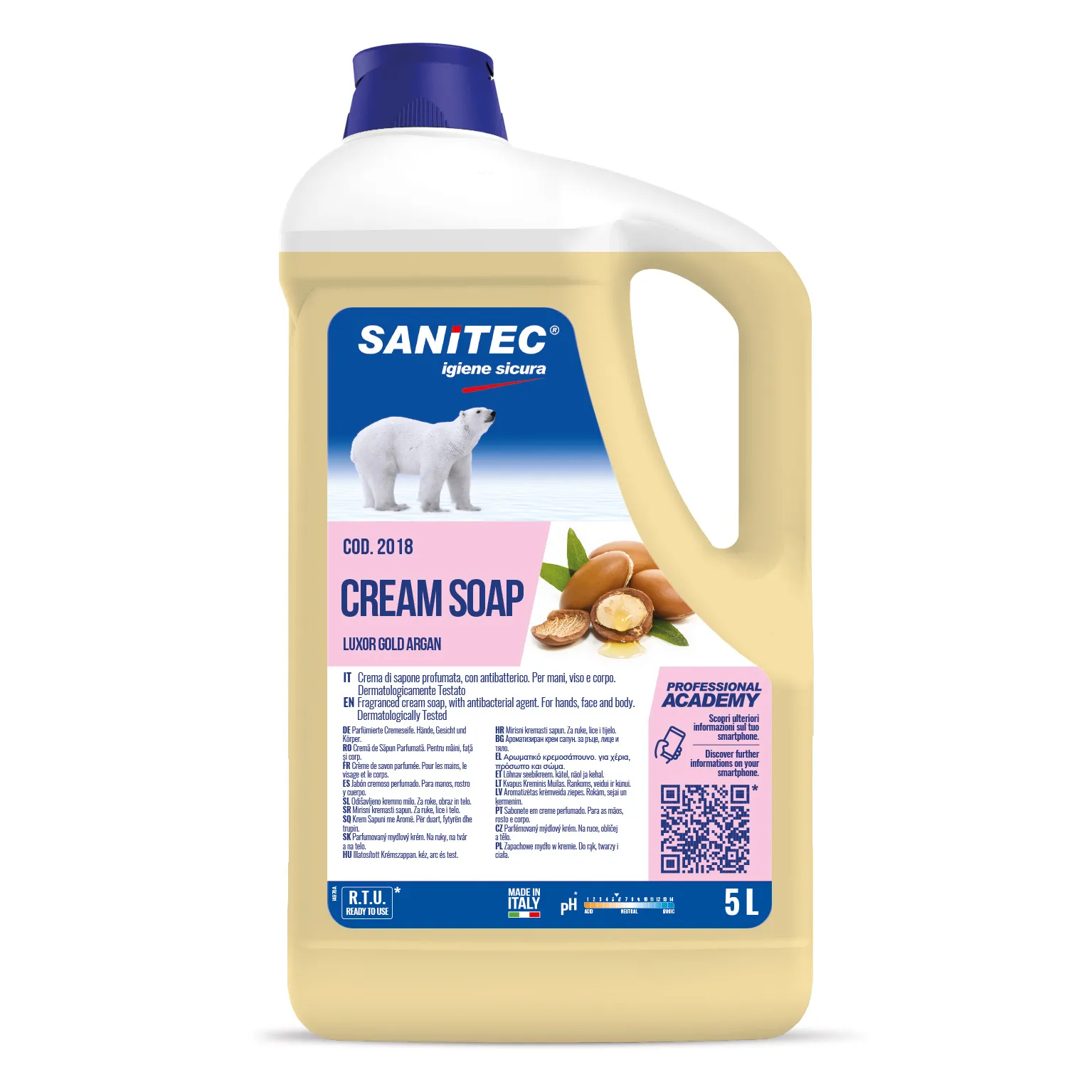Luxor Gold Argan - Săpun-cremă cu efect antibacterian 5 L - 2018