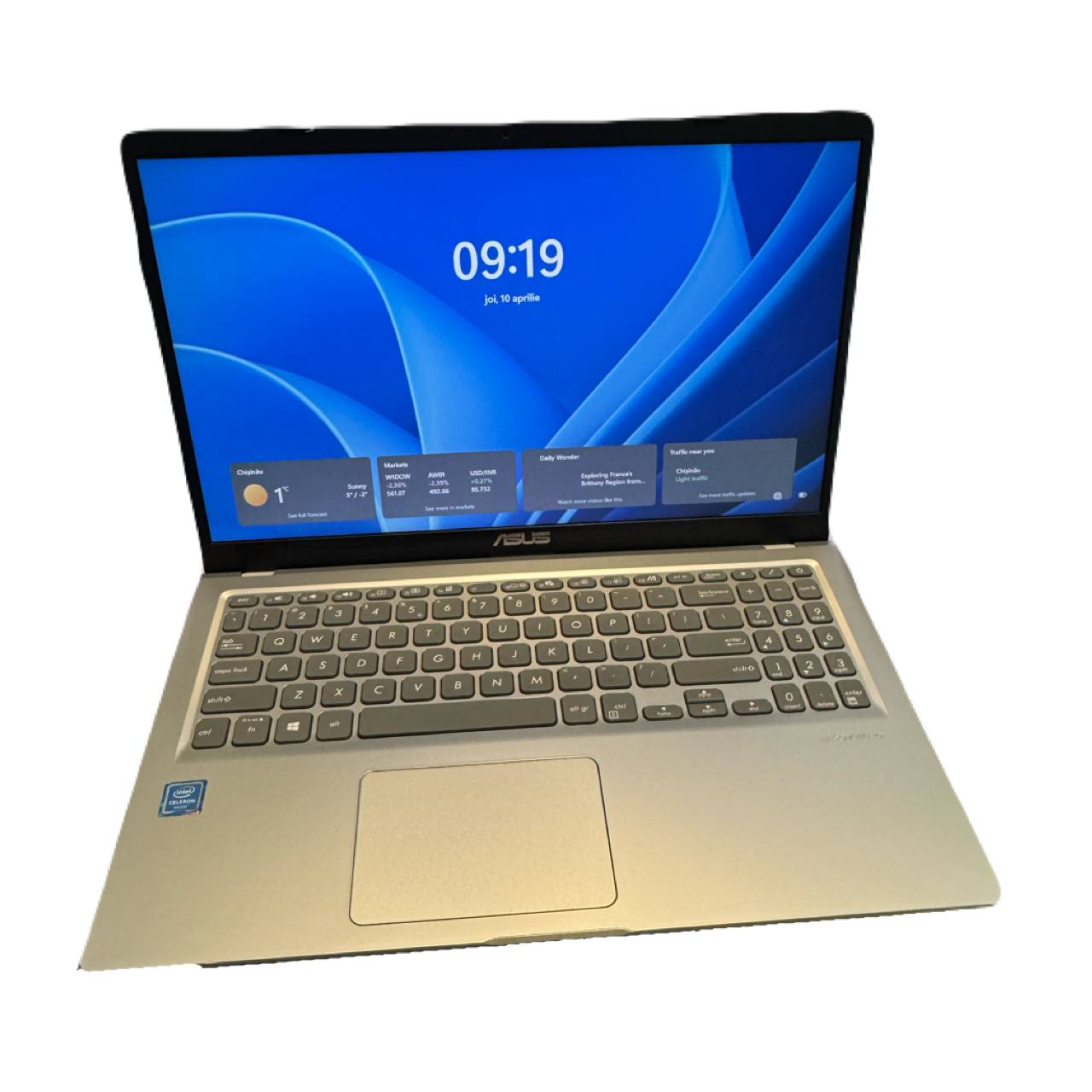 515MA-BR468, Procesor Intel Celeron N4020, 15.6″, Full HD, 4GB, 256GB SSD, Intel UHD Graphics 600, No OS, Culoare Argintiu