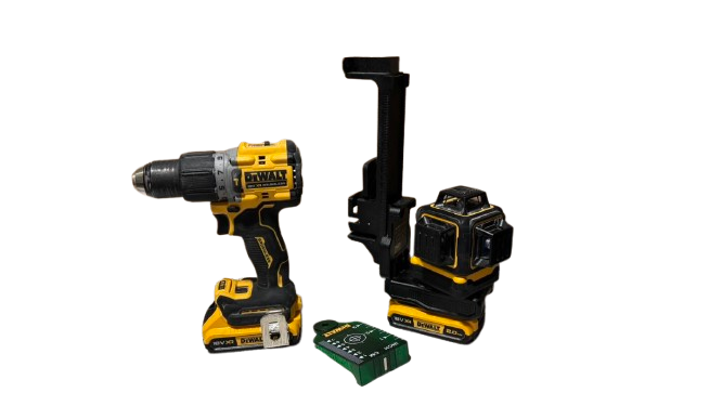 Mașină de înșurubat cu acumulator (fără bat.) DEWALT DCD805NT-XJ + Лазерный уровень DEWALT DCLE34031D1 / / 360°