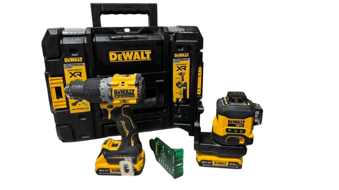 Mașină de înșurubat cu acumulator (fără bat.) DEWALT DCD805NT-XJ + Лазерный уровень DEWALT DCLE34031D1 / / 360°