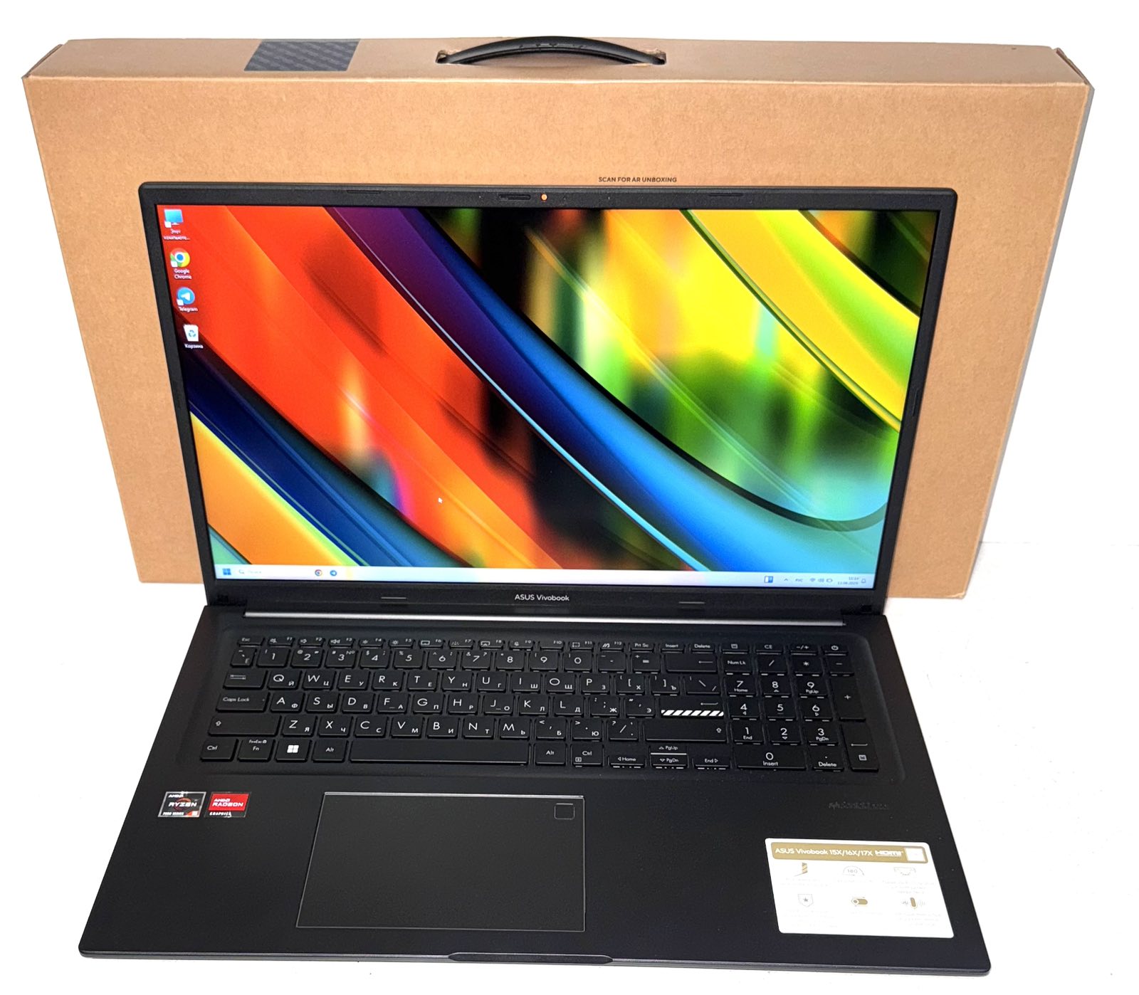 Asus Vivobook 17X M3704YA / AMD Ryzen 5 73430U / Intel Iris Xe Graphics / 2024