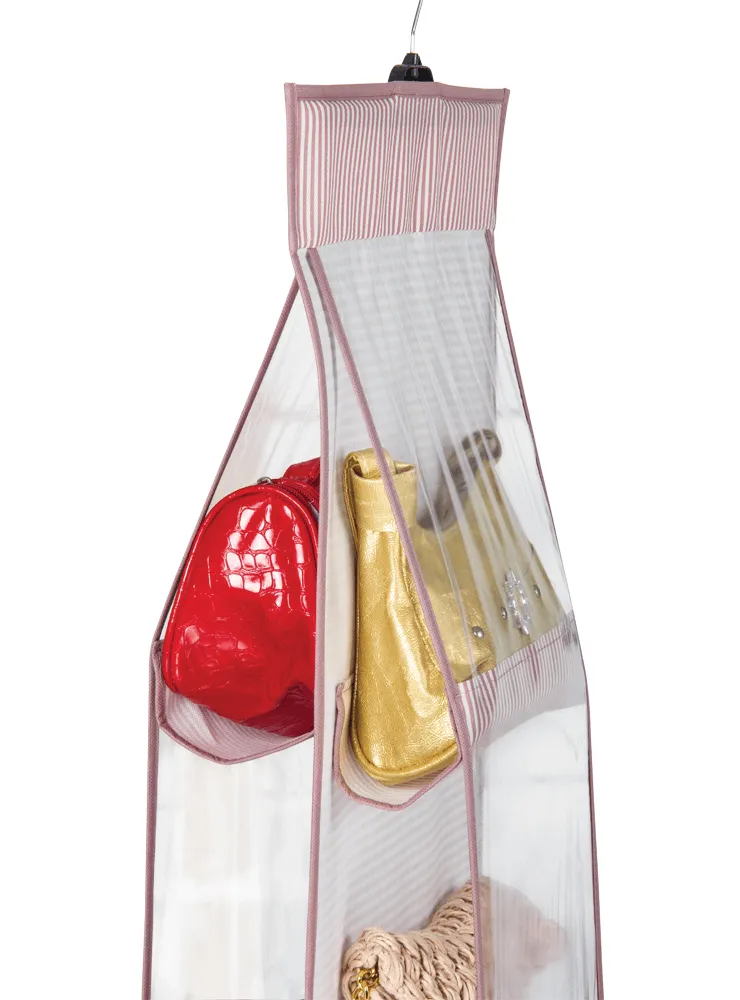 Organizator pentru genți cu 10 rafturi 37x125 cm