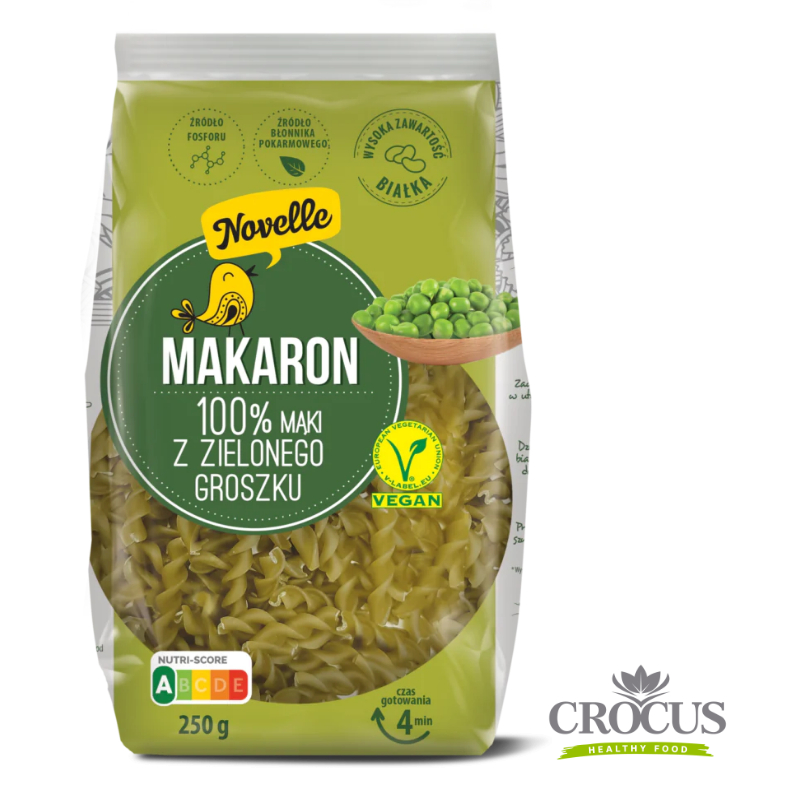 Paste alimentare din mazare verde 250gr