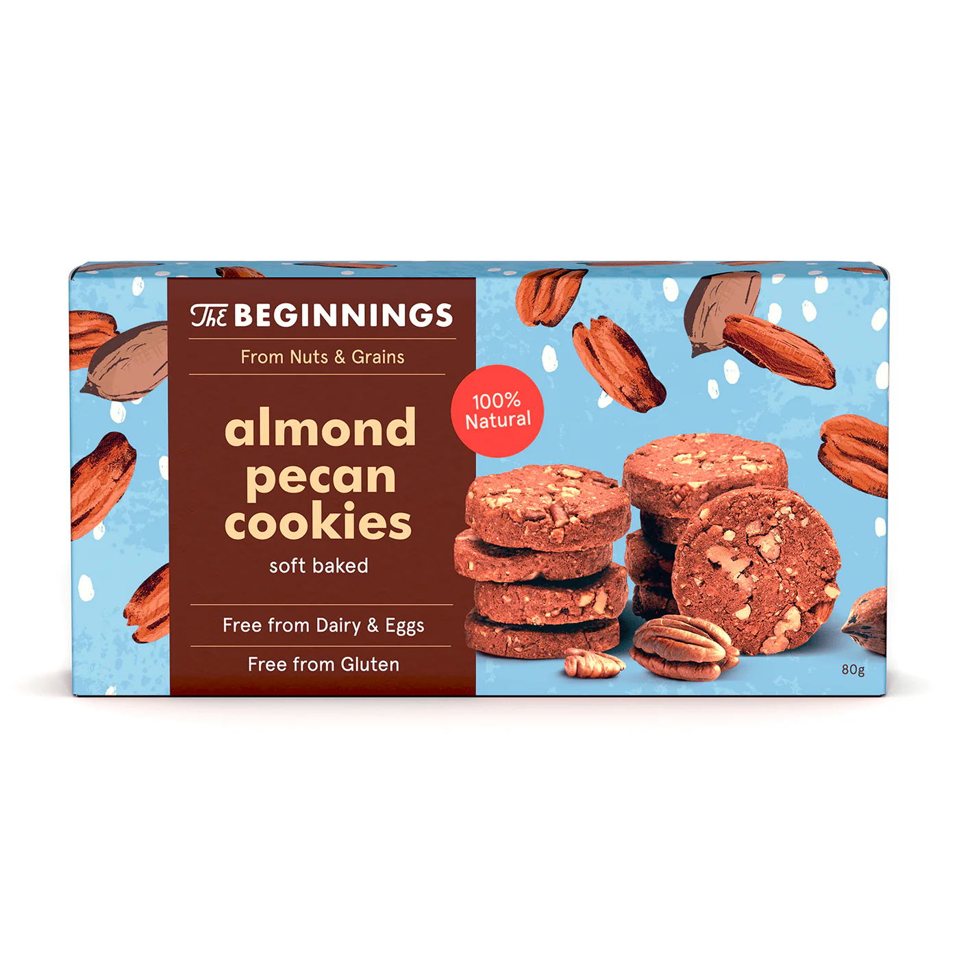 Минадальное печенье с Пекан без глютена 80gr