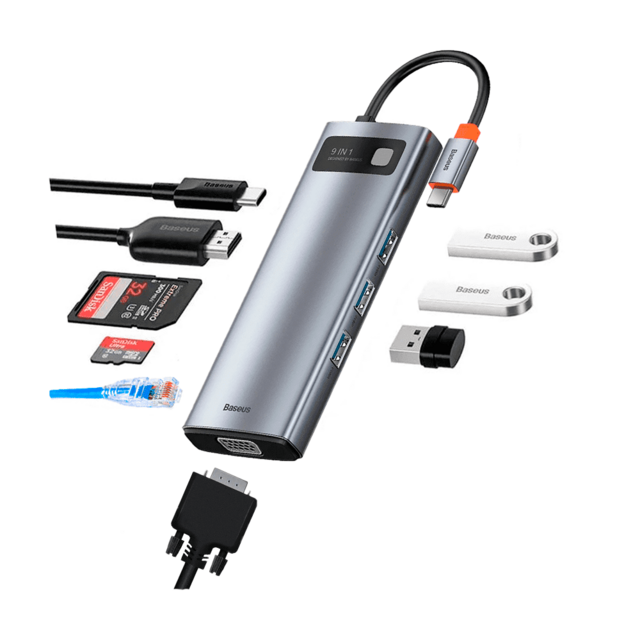 Docking Station Baseus Metal Gleam 9-in-1