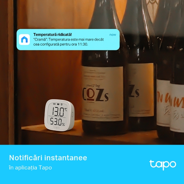 Monitor inteligent de temperatură și umiditate TP-Link Tapo T315