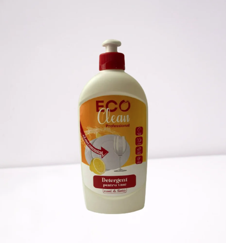 Detergent de vase „Eco-Clean” 500 ml Lămâie